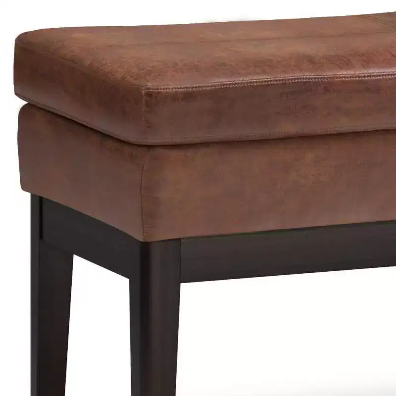Banc ottoman rectangulaire WyndenHall 45 Bragg Mid-Century