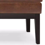 Banc ottoman rectangulaire WyndenHall 45 Bragg Mid-Century