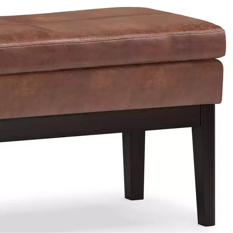 Banc ottoman rectangulaire WyndenHall 45 Bragg Mid-Century