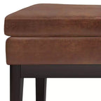 Banc ottoman rectangulaire WyndenHall 45 Bragg Mid-Century