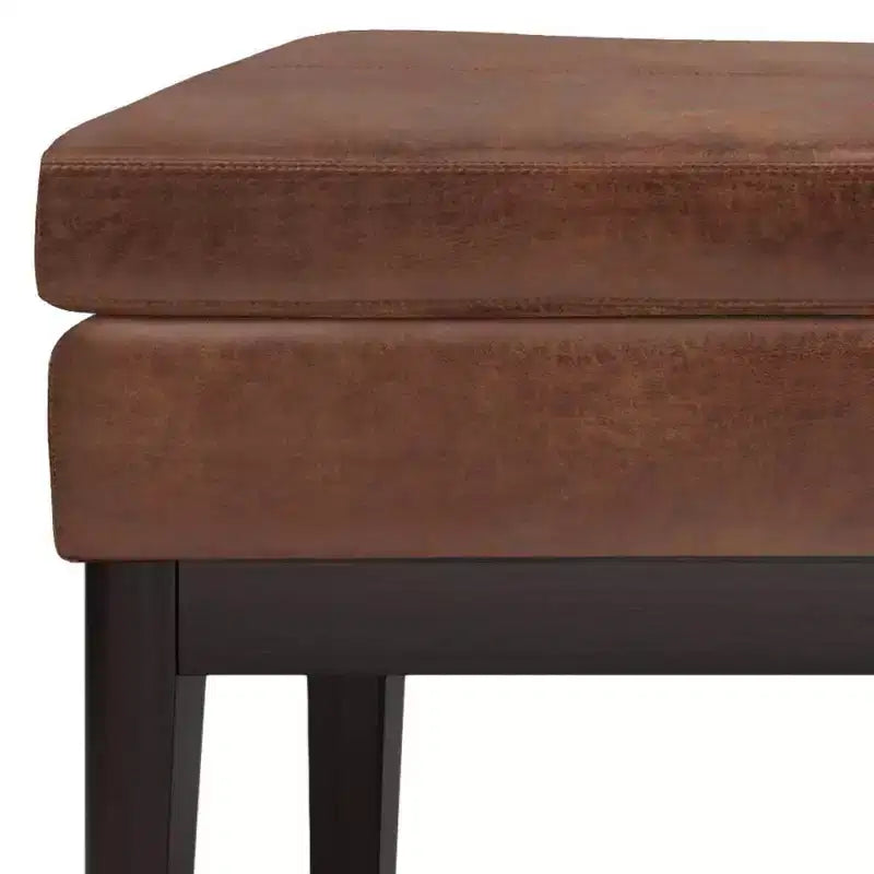 Banc ottoman rectangulaire WyndenHall 45 Bragg Mid-Century