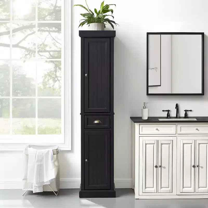 Meuble de rangement haut en lin Crosley Seaside