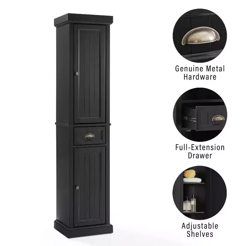 Meuble de rangement haut en lin Crosley Seaside
