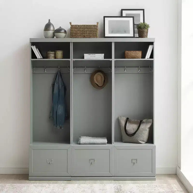 Ensemble d'entrée 3 pièces Harper avec 3 portemanteaux - Crosley