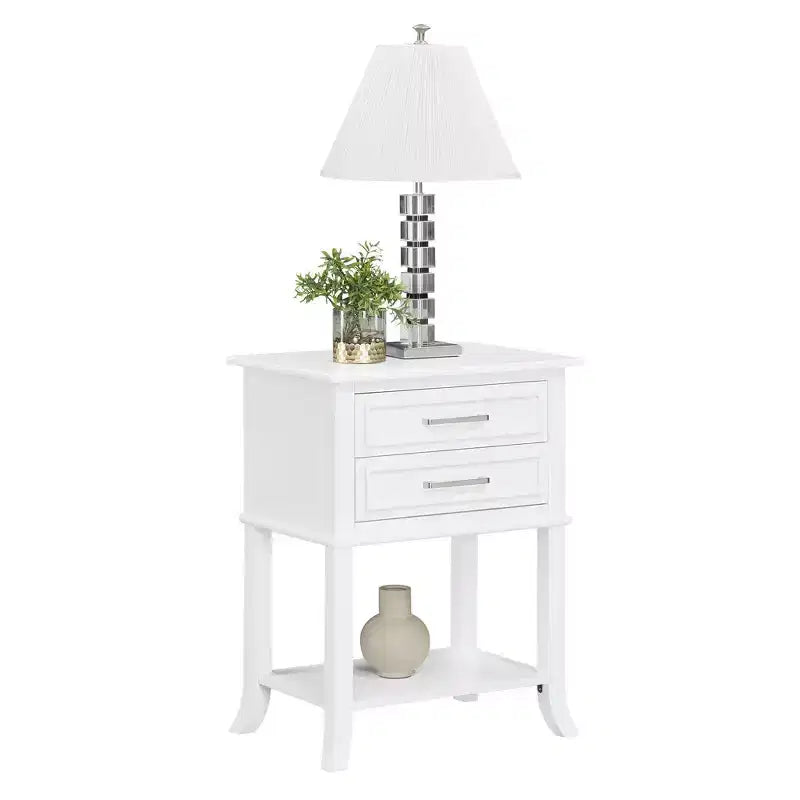 Table d'appoint à 2 tiroirs et étagère Breighton Home Sydney