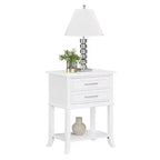 Table d'appoint à 2 tiroirs et étagère Breighton Home Sydney