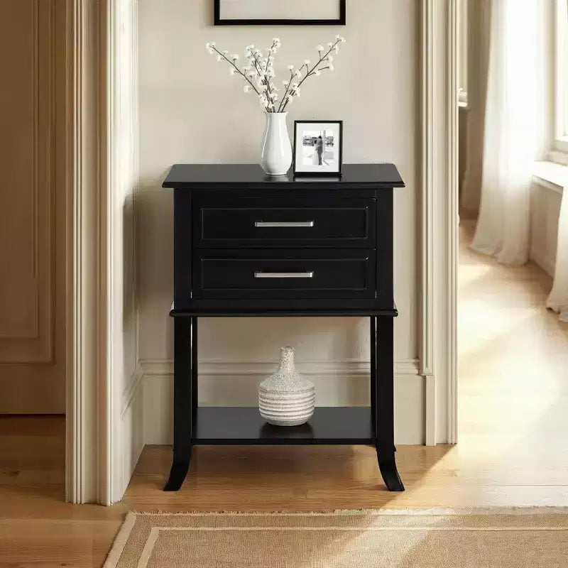 Table d'appoint à 2 tiroirs et étagère Breighton Home Sydney