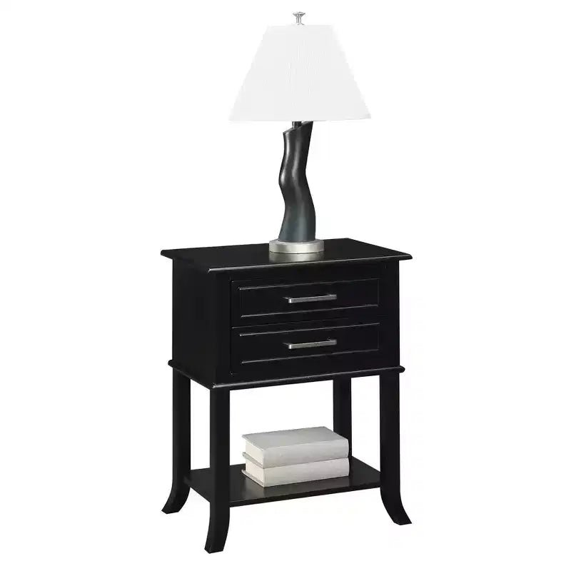Table d'appoint à 2 tiroirs et étagère Breighton Home Sydney
