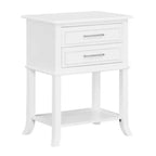 Table d'appoint à 2 tiroirs et étagère Breighton Home Sydney