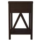 Table d'appoint traditionnelle en bois auburn 27,7 po avec tiroir East at Main