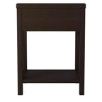 Table d'appoint traditionnelle en bois auburn 27,7 po avec tiroir East at Main
