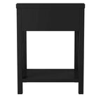 Table d'appoint traditionnelle en bois auburn 27,7 po avec tiroir East at Main
