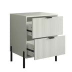 Ensemble de commode de chambre à coucher Festivo 4 pièces « Modern Elegance », une commode à 6 tiroirs et 2 tables de chevet à 2 tiroirs
