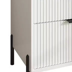 Ensemble de commode de chambre à coucher Festivo 4 pièces « Modern Elegance », une commode à 6 tiroirs et 2 tables de chevet à 2 tiroirs
