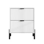 Ensemble de commode de chambre à coucher Festivo 4 pièces « Modern Elegance », une commode à 6 tiroirs et 2 tables de chevet à 2 tiroirs