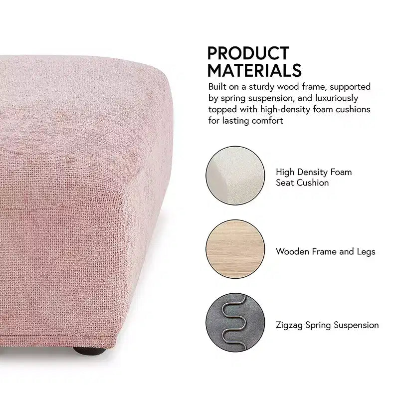 MAISONS : Intérieur et extérieur, pouf trapézoïdal modulaire moderne Povoa