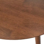Table à manger ronde en bois massif de style moderne du milieu du siècle Lifestorey Raylen