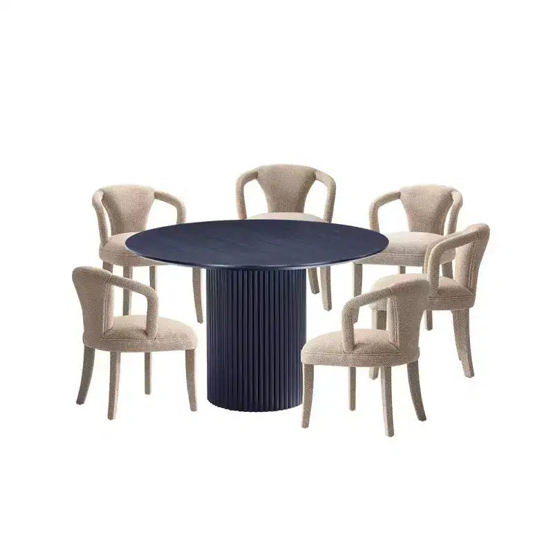 Manhattan Comfort 7pc Hathaway and Palmer Modern Dining Set