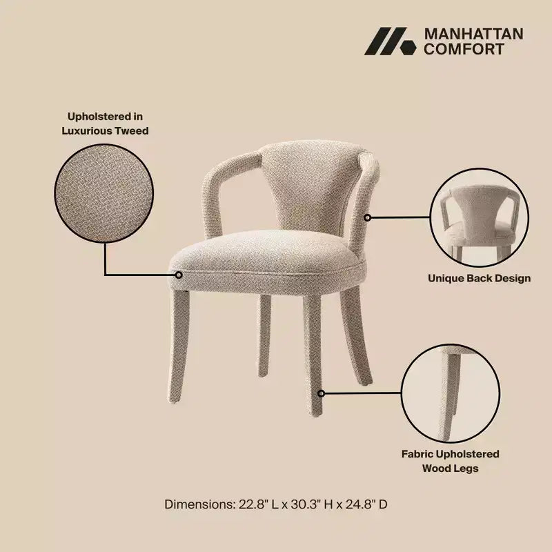 Ensemble de salle à manger moderne 7 pièces Hathaway et Palmer de Manhattan Comfort