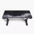 Tapis de souris lavable Arozzi Special Edition Ultrawide Curved Gaming and Office Desk et 3 découpes personnalisées pour support d'écran avec gestion des câbles