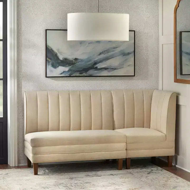 Chaise d'angle pour coin-repas à dossier rainuré Kerrington Lifestorey
