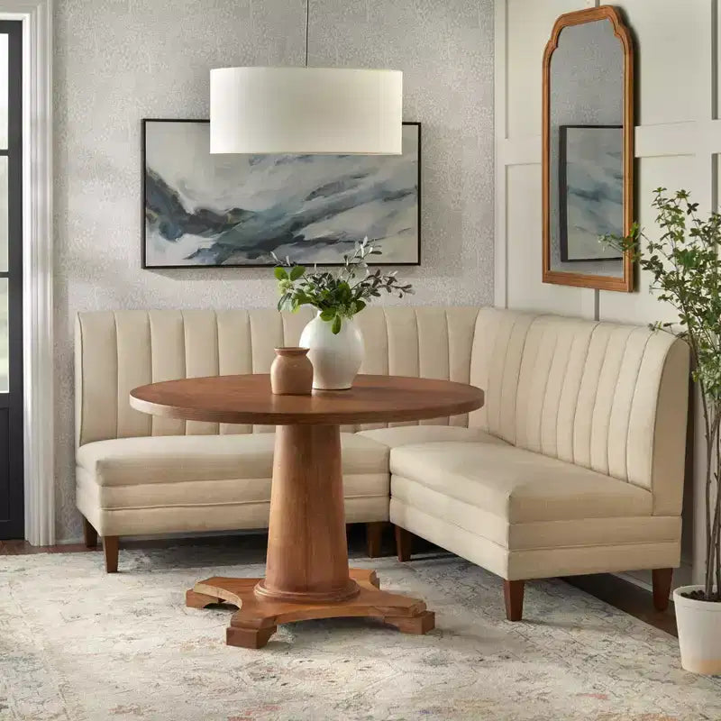 Chaise d'angle pour coin-repas à dossier rainuré Kerrington Lifestorey
