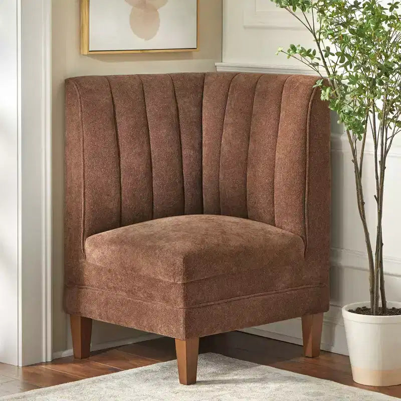 Chaise d'angle pour coin-repas à dossier rainuré Kerrington Lifestorey