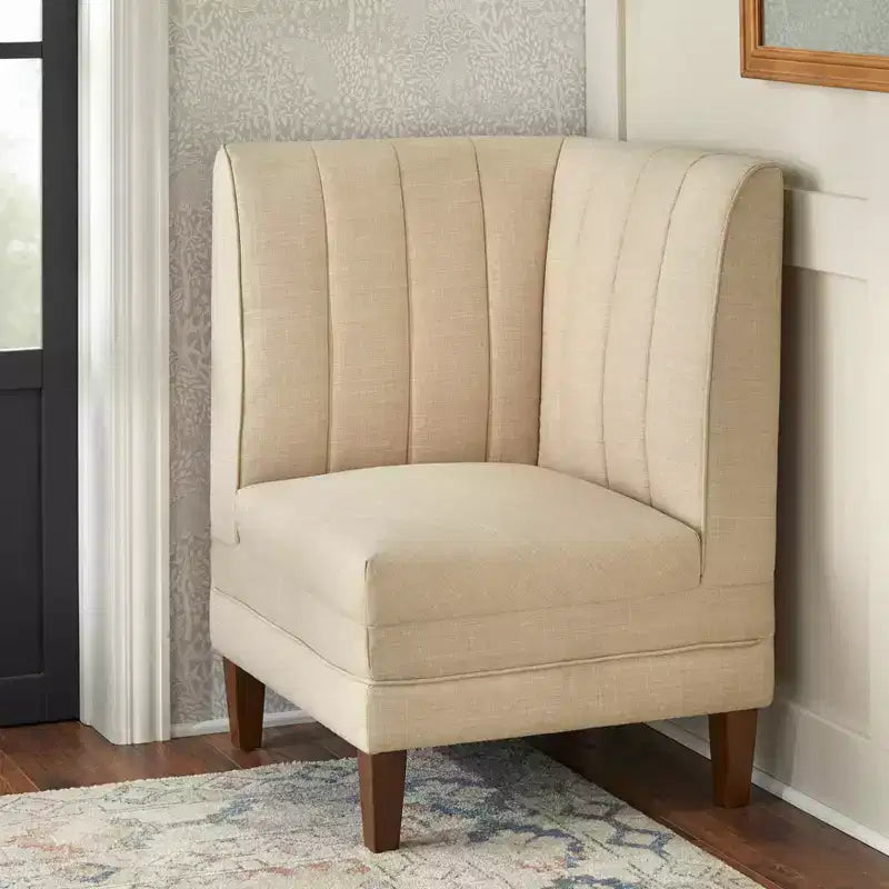 Chaise d'angle pour coin-repas à dossier rainuré Kerrington Lifestorey