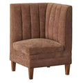 Lifestorey Kerrington Channel Back Breakfast Nook Corner Chair
