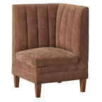 Lifestorey Kerrington Channel Back Breakfast Nook Corner Chair