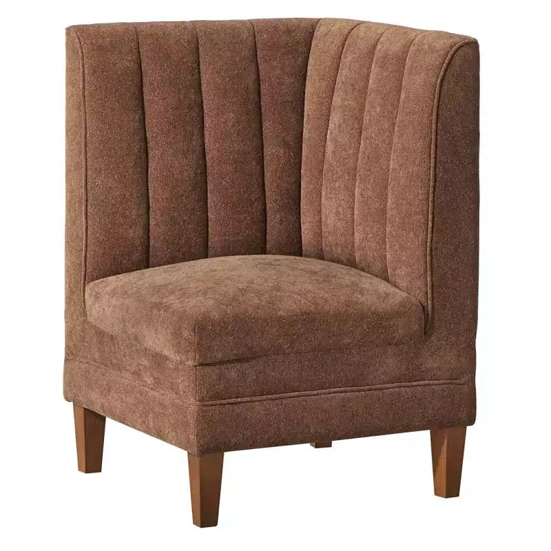 Lifestorey Kerrington Channel Back Breakfast Nook Corner Chair