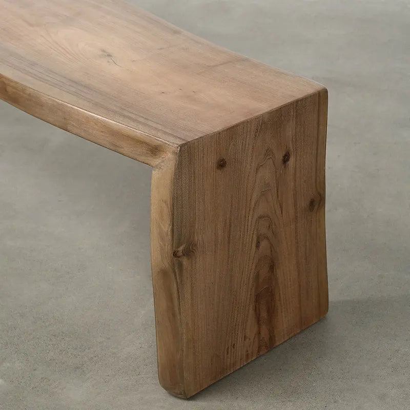Banc en Noyer Naturel à Bord Brut de 70 Pouces de Long (Profondeur d'environ 13,7 à 16 Pouces) - S/O