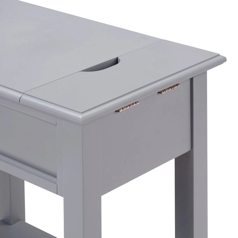 Table d'appoint à 1 tiroir Zayden avec station de recharge par iNSPIRE Q Bold