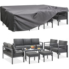 AECOJOY Ensemble de 7 Meubles de Jardin en Aluminium pour Extérieur