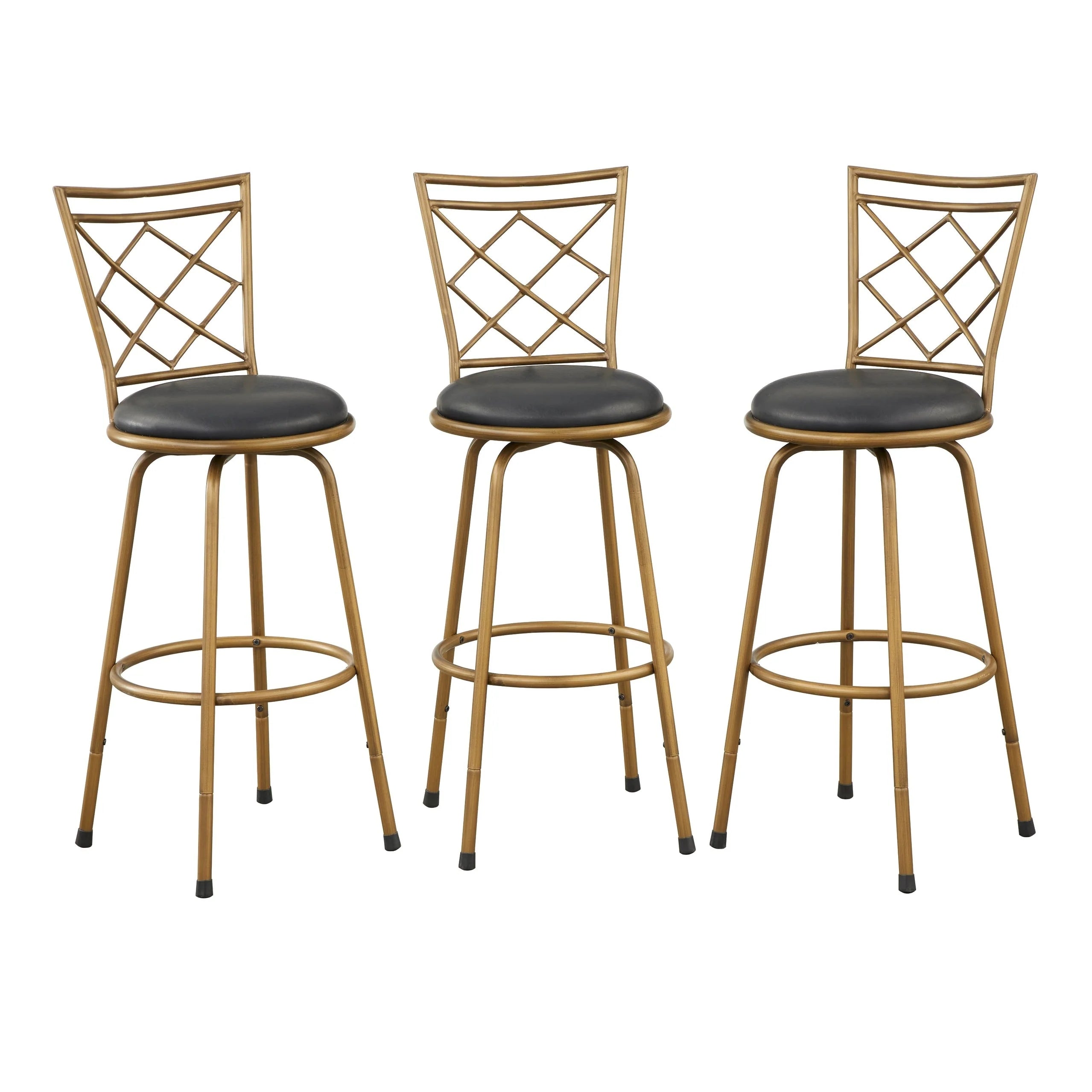 Tabourets Alyssa à hauteur réglable et pivotants Simple Living (lot de 3)