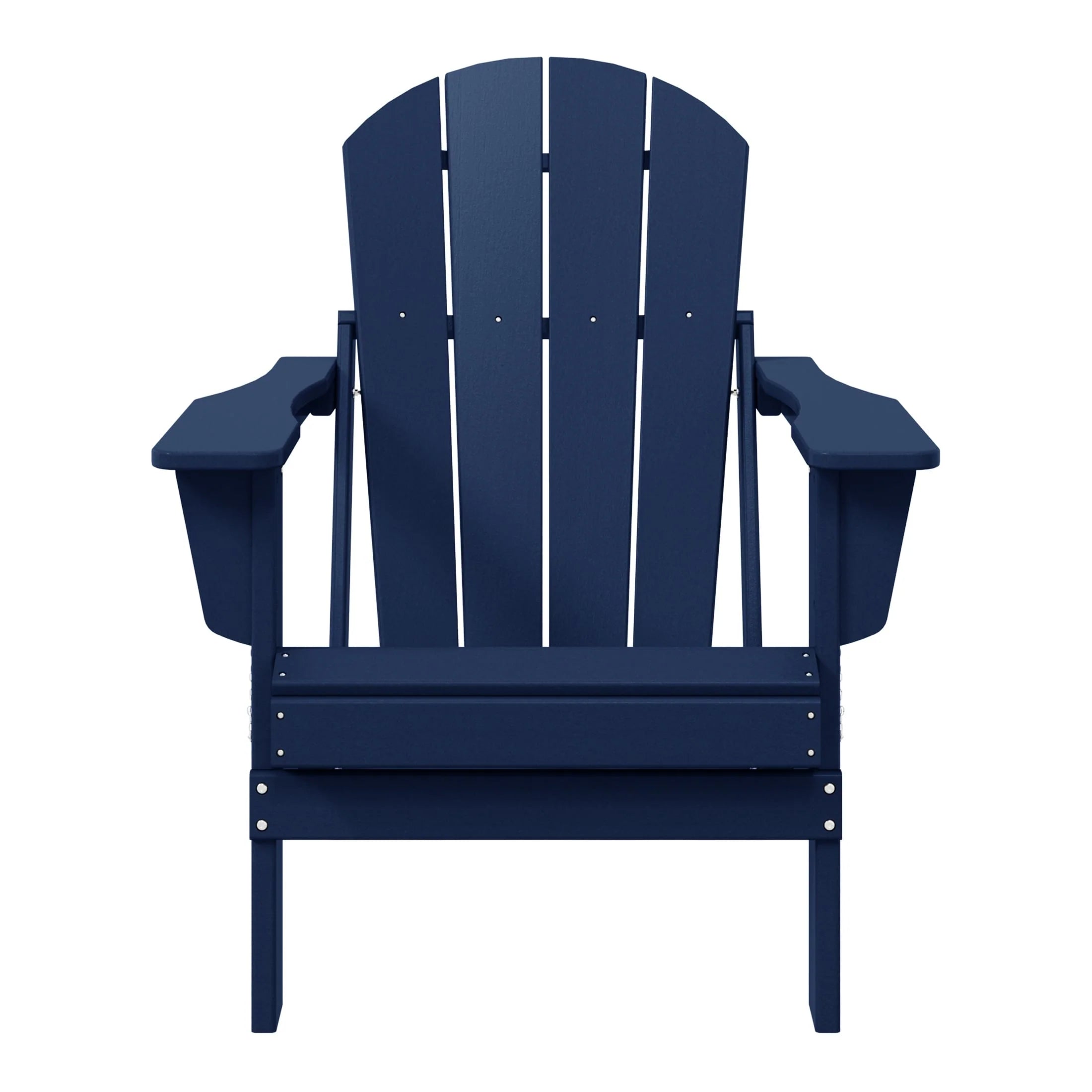 Chaise Adirondack pliante d'extérieur tout temps Polytrends Laguna résistante à la décoloration pour patio