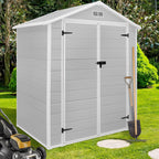 Abri de jardin en résine toutes saisons avec plancher, 1,8 m x 1,2 m/1,8 m x 2,4 m/2,4 m x 1,8 m/2,4 m x 3 m, Spire Tool Shed