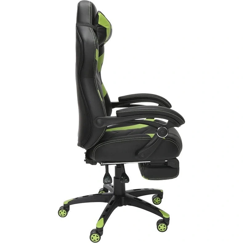 Chaise de jeu RESPAWN 110 Pro - Chaise de jeu avec repose-pieds, chaise de bureau ergonomique