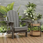 Chaise Adirondack pliante d'extérieur avec porte-gobelet