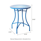Ensemble bistrot pliant en métal Glitzhome pour extérieur, 3 pièces, table et chaises de patio