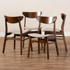 Lot de 4 chaises de salle à manger modernes de style transitionnel Parlin Mid-Century