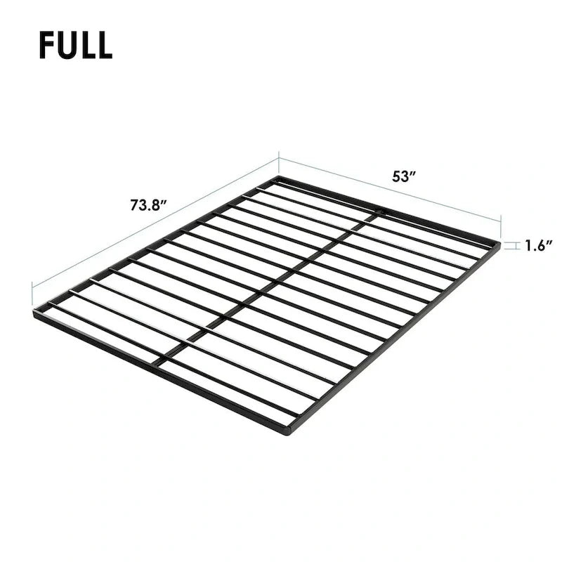 1.6 Inch Metal Bunkie Board Bed Slat Replacement by Crown Comfort