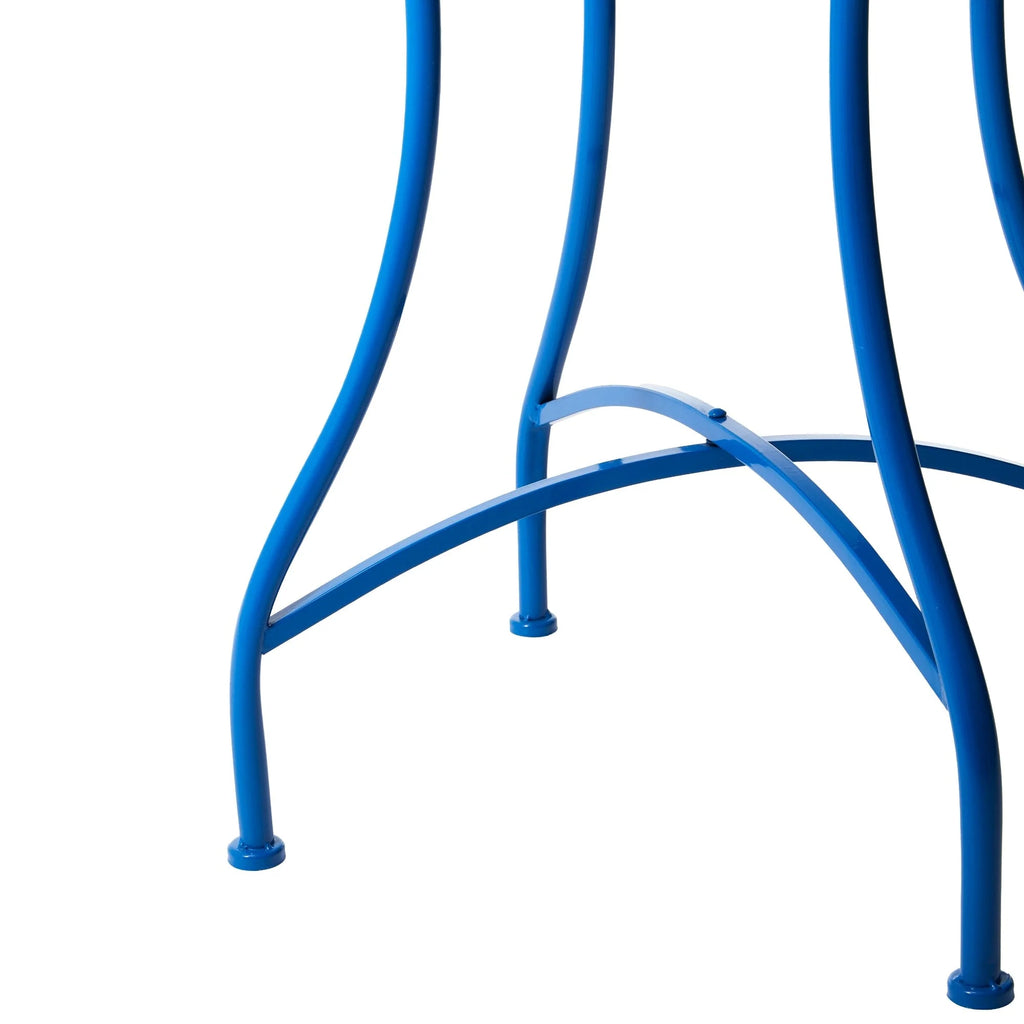 Ensemble bistrot pliant en métal Glitzhome pour extérieur, 3 pièces, table et chaises de patio