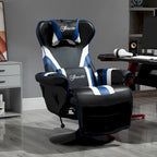 Chaise de jeu vidéo Vinsetto Racing avec dossier inclinable et repose-pieds, appuie-tête et porte-gobelet