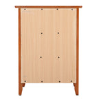 Table de chevet Daniel de style transitionnel en bois, à 3 tiroirs