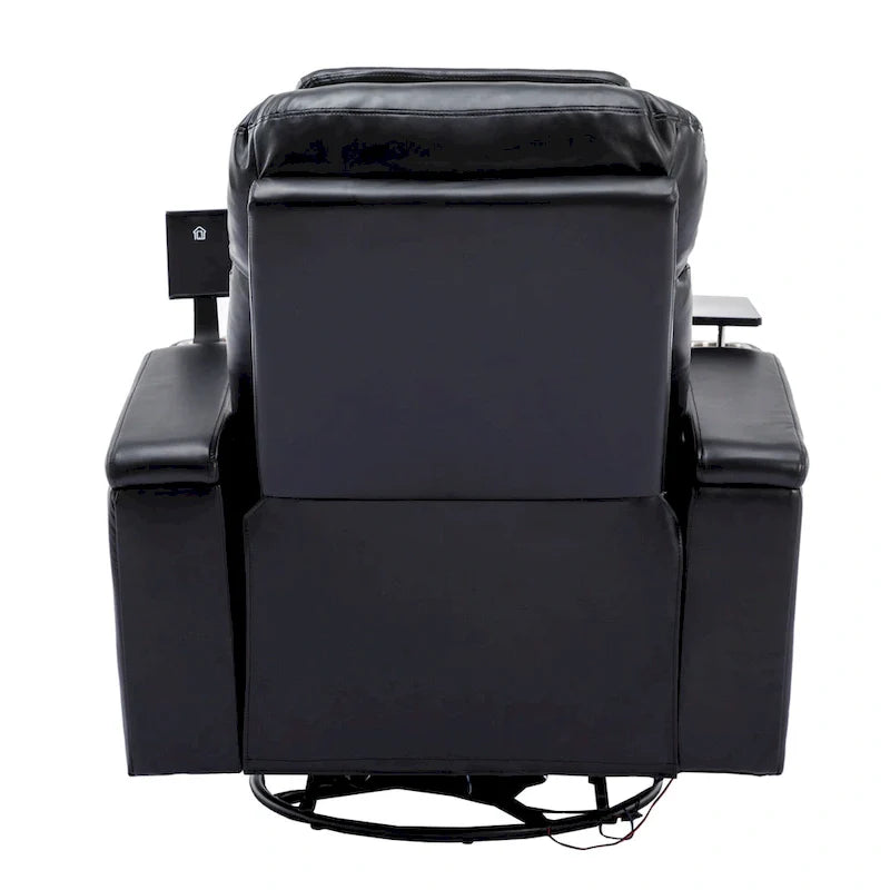 Fauteuil inclinable motorisé de cinéma maison multifonctionnel pivotant à 270°
